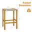 Tabouret d'extérieur Paytin Acacia-1154432016