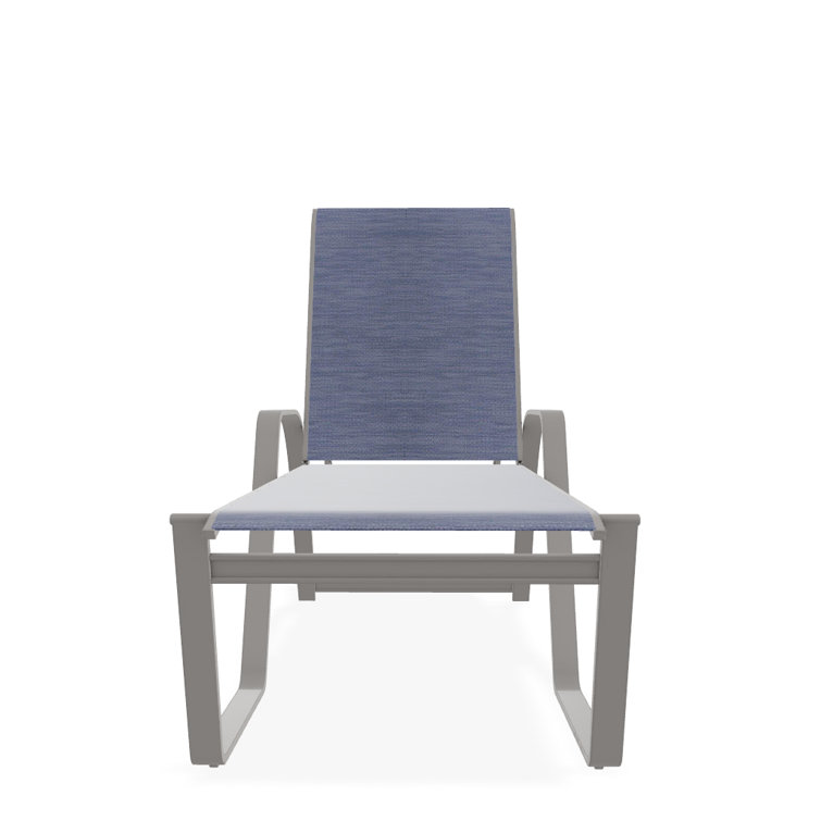 Holna Outdoor Rust-Resistant Metal Chaise Lounge