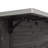 Outdoor Kitchen Island Fir Wood Kitchen Island with Stainless Steel Top, Ample Storage Space, Towel and Spice Racks and a Bottle Opener for Outdoor, Black-129173908