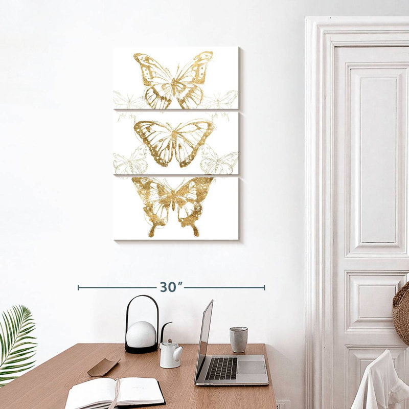 Brampt Gold Butterfly Contours II