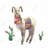 Lama parade - 32"x32" art on canvas