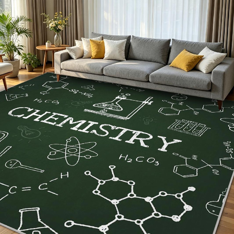 Tapis d'intérieur transparent pour tableau noir, lavable à la machine, tableau noir, Rectangle 79" x 118"