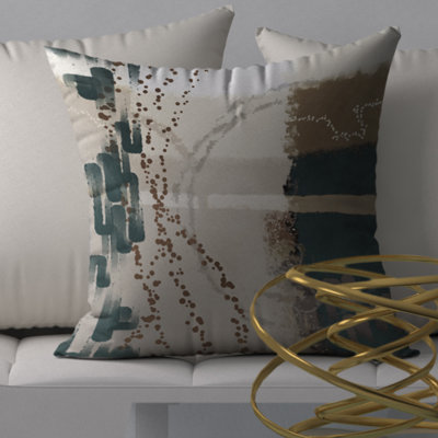 Abstract Reversible Throw Pillow