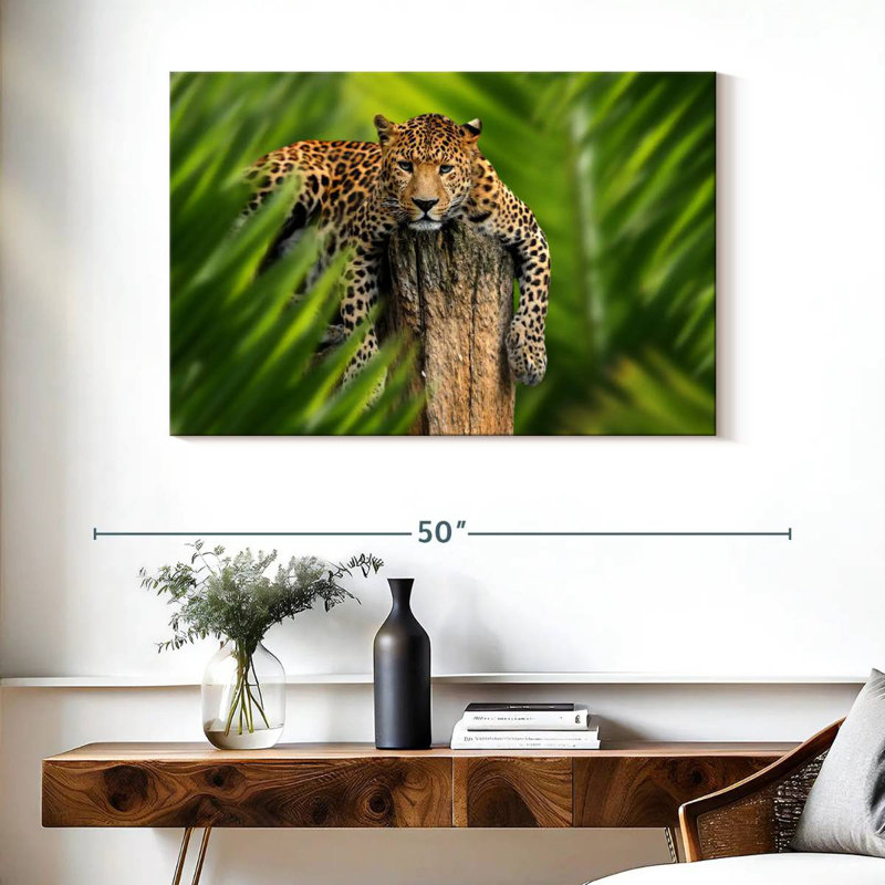 Brampt Jungle Leopard, 26" H x 39" W
