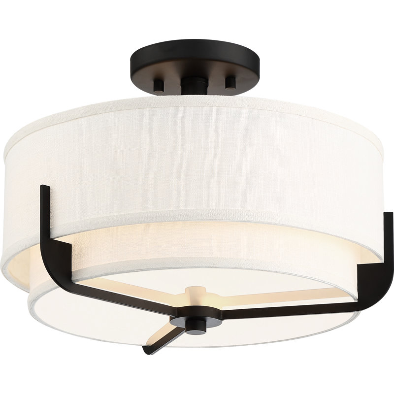 Marilyn Fabric Semi Flush Mount