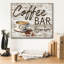 «Shiplap Coffee Sign B» par Jean Plout, art mural sur toile-240803146