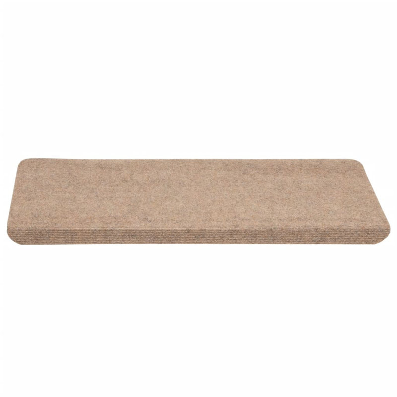 Jalesa Stair Tread, Beige, Half-Round 17cm x 56cm