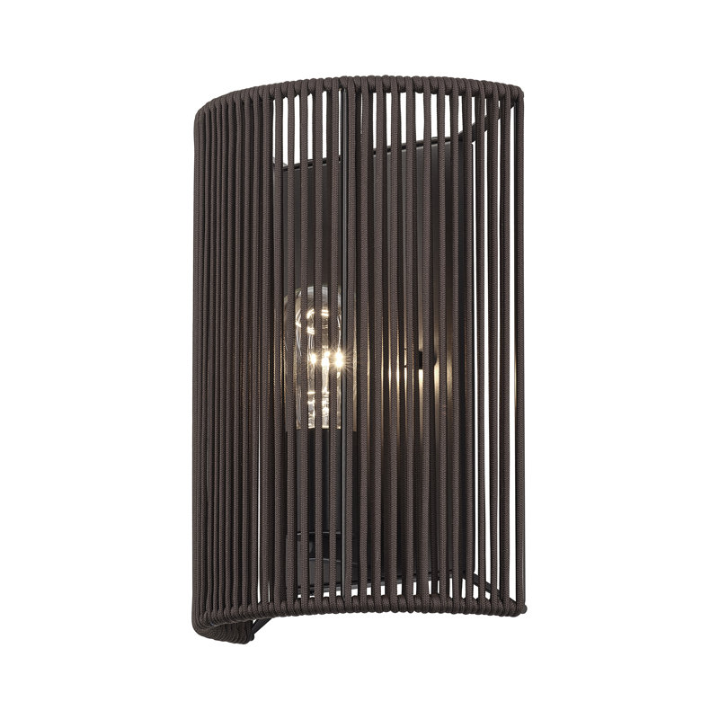Asllan 1 Light English Bronze Ada Sconce, Brown, Bronze