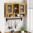 Retro 2 Door Sliding Cabinet with Three Layers of Storage,  for Organized and Stylish Home Spaces-1154045262