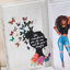 Ensemble de 5 livres de style BCBG, habilitant les faux livres sur le thème des femmes avec des papillons, des fleurs et des affirmations pour la chambre à coucher, la coiffeuse et le bureau