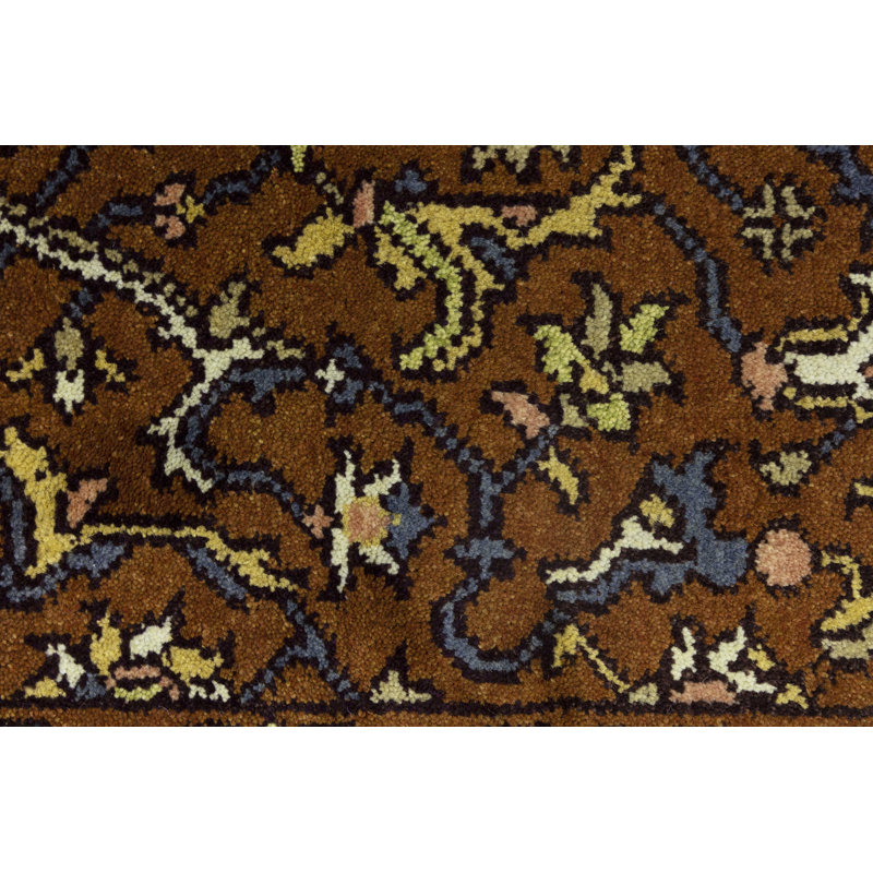 Tapis rouge en laine noué à la main de style oriental 2 pi 8 po x 6 pi 5 po Everaldo
