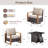 Drazen 4 - Person Patio Furniture Set With Fire Pit Table, All-Weather Wicker Outdoor Conversation Set With Chair And Thick Cushions-512514740-512514745