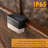 Satin Black Solar Powered Integrated LED Deck Light Kit