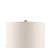Triangular Ceramic And Wood Table Lamp