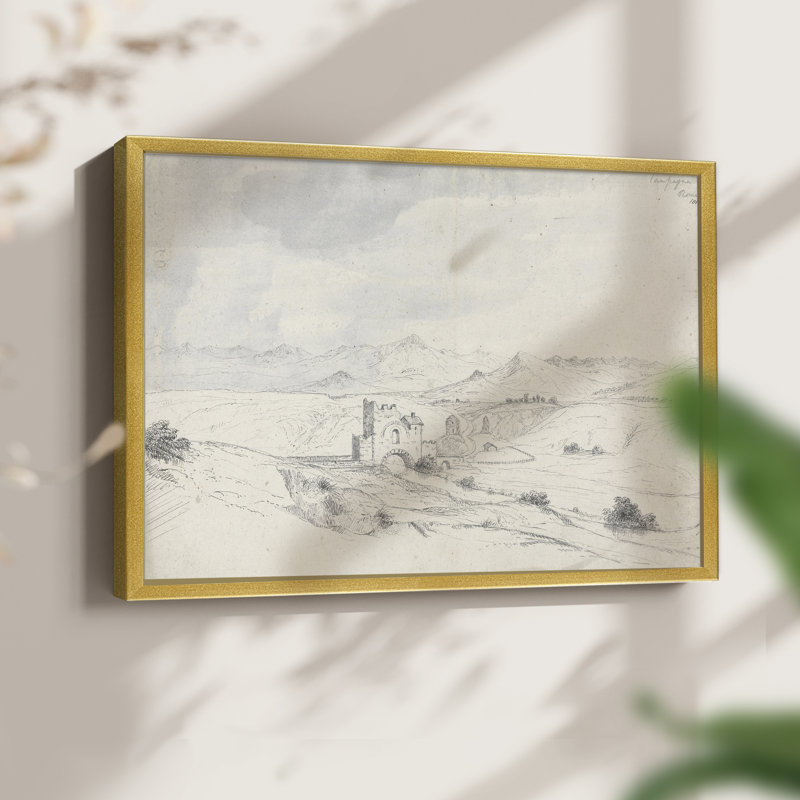 Croquis rétro - XX - reproduction encadrée
