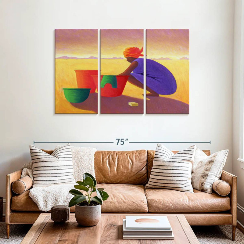 Washer Woman, 36" H x 57" W