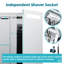 90mm W 65mm H Medicine Cabinet Mirror 8 Adjustable