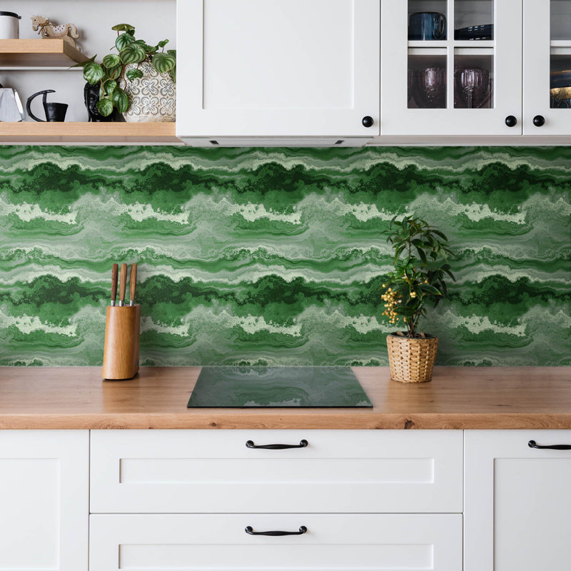 Aspenn 30 x 30 cm PVC Tile in Green
