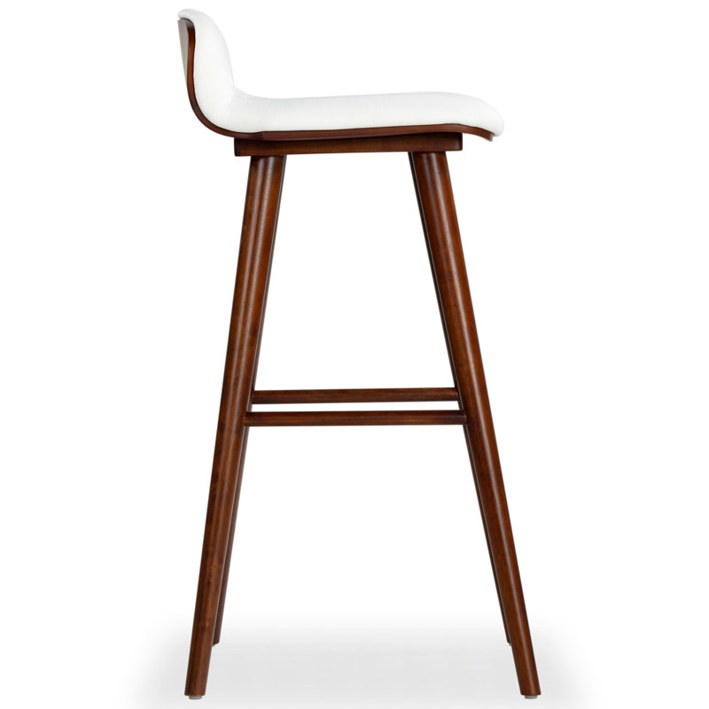 Vanya Barstool, Short Stool - 28", White