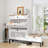 Shoe Storage Cabinet with 2 Flip Drawer & Top Drawer, Adjustable Shoe Rack for Entryway-1608414404