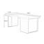 Bureau rectangulaire en bois massif noir-678338880