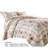 Rosle Blue/Red Cotton Blend 2 Piece Quilt Set