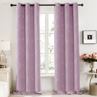 Panneaux de rideaux obscurcissants et isolants en polyester Kellda 