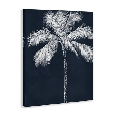 «Blue Palm Tree», art mural par Leah Noel Art
