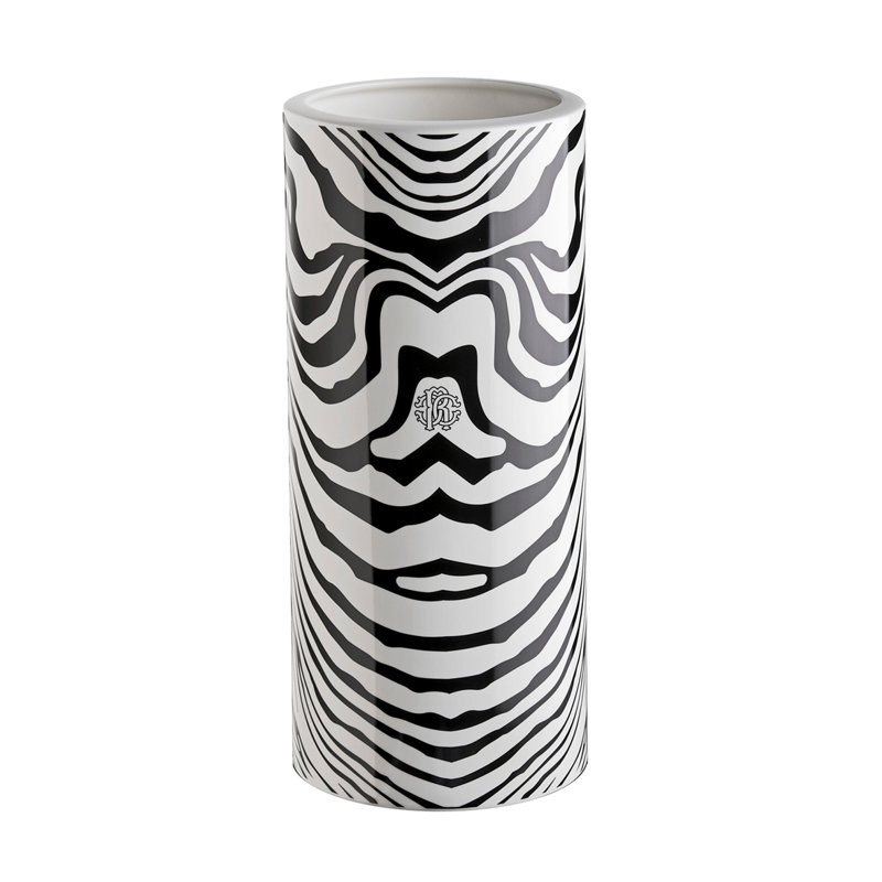 Vase ZEBRAGE, 14" H x 6.3" W x 6.3" D