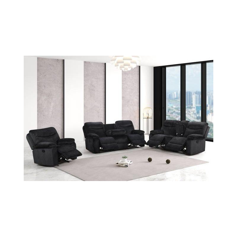 Klauck Upholstered Recliner, Black