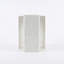 Table d'appoint hexagonale en marbre blanc naturel