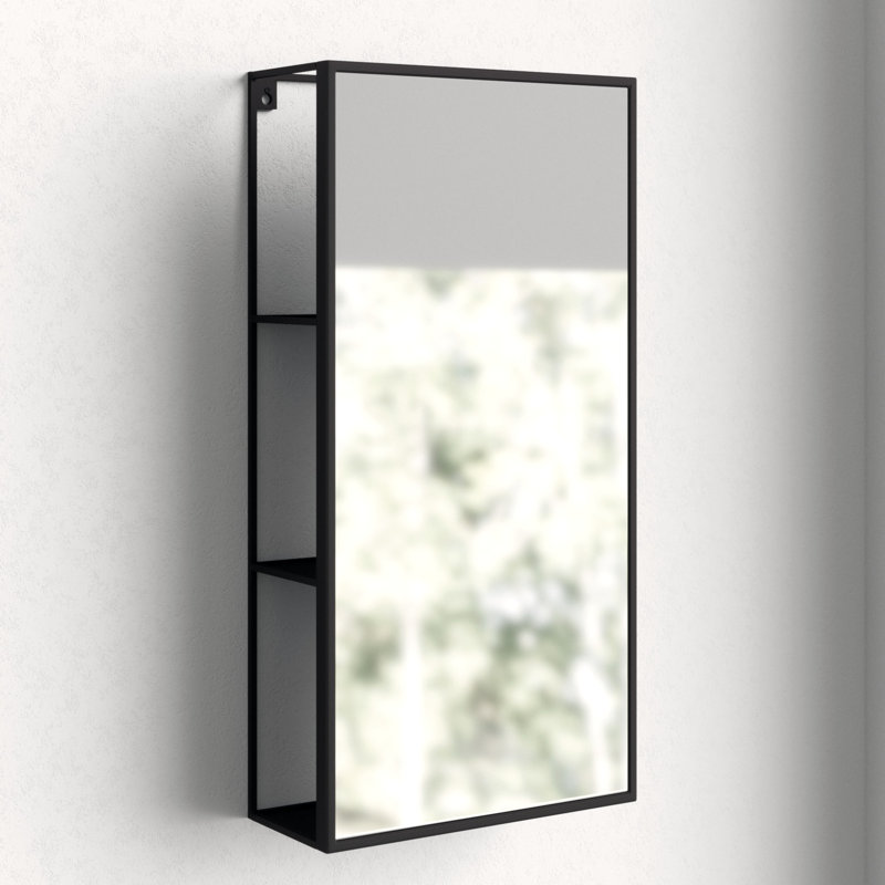 Miroir mural Umbra Cubiko - noir