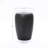 Black with Gold Accents Round Side Table, 19.5" Tall Indoor/Outdoor Side Table