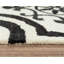 Tapis ivoire / noir touffeté à la main à motif géométrique Zoe-865146922
