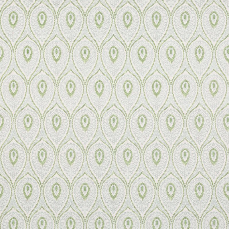 Ashmore Fabric, Aqua/Green