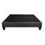 Très grande plateforme tapissier, gris foncé, base de lit en tissu d'ameublement, structure en bois, aucun sommier requis