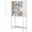 Tall Bookcase, Metal Storage Cabinet,Sideboard, Display Storage Cabinet, Bookcase With Storage-113040106