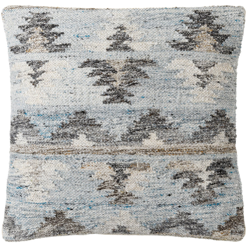 Housse et insert de coussin décoratif carré en polyester Alyssa, H 18 po x l 18 po, Mélange de duvet