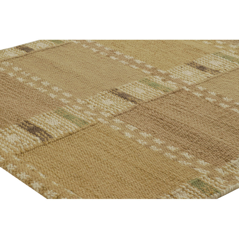 Scandinavian Wool Geometric Area Rug, Rectangle 10' x 14'
