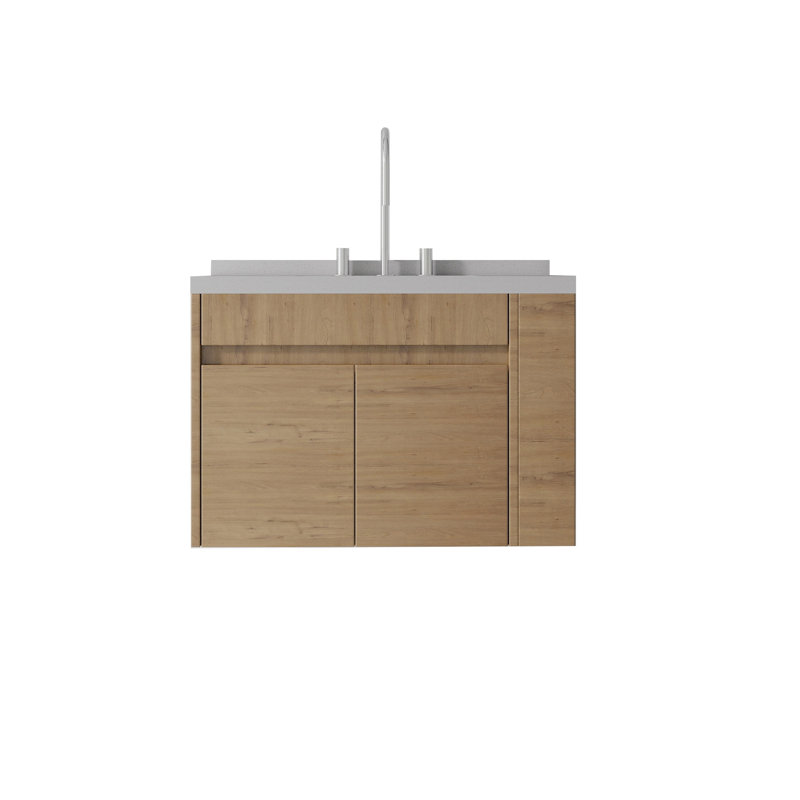 Meuble-lavabo flottant avec lavabo