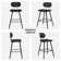 26.75" Leather Counter & Bar Stool with Large Seat and Back