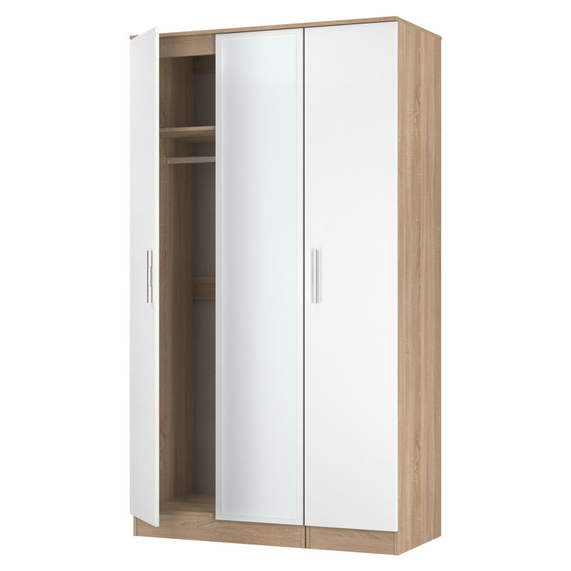 Fully Assembled Contrast 2 Door Wardrobe