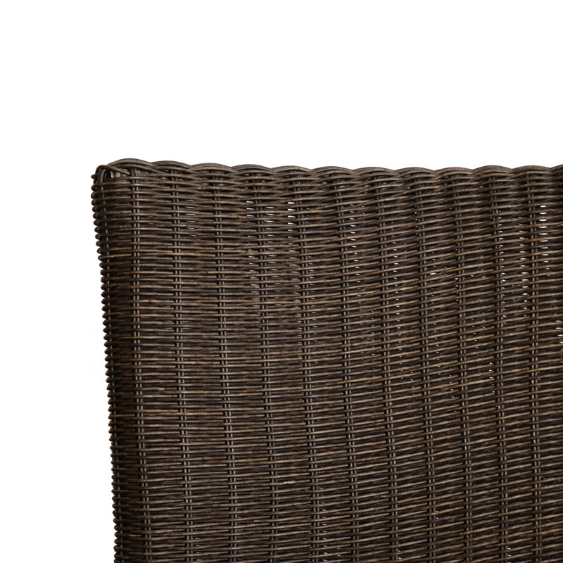 Anautica 6 - Person Wicker Patio Dining Set with Extendable Oval Table