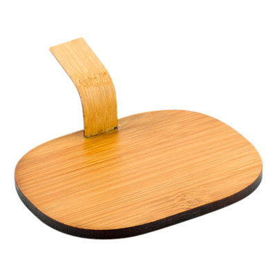 Restaurantware-4 Inch x 3 Inch Bamboo Serving Plates, 100 Oval Pastry Plates - With Handle, Disposable, Bamboo Mini Bamboo Plates, For Weddings, Parties, And Catered Events