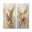 Minimalisme beige et colombe dorée - ensemble de 2 impressions colombe en métal-337983628