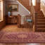 Tapis Halloway traditionnel à médaillon, style persan, bordeaux, cuivre, vert, crème, rose, lavable à la machine, antidérapant, à poils courts, pour l'intérieur et l'extérieur, adapté aux animaux domestiques, idéal pour le salon, la chambre, la salle à manger, l'entrée, le couloir ou le bureau.-1128129050