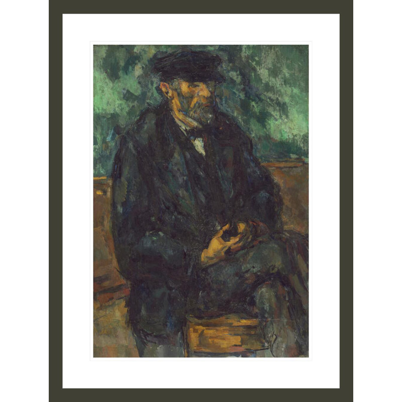 «The Gardener Vallier» par Paul Cézanne, impression giclée encadrée, H 29,5 po x l 22,33 po