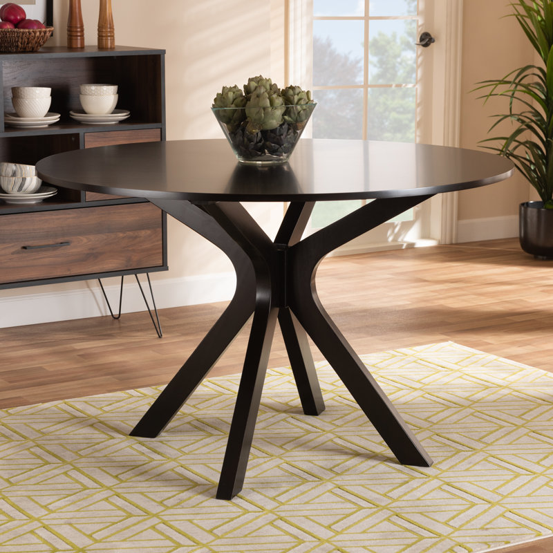Digennaro Round Dining Table, Dark Brown, 29.9" H x  44.9" L x  44.9" W