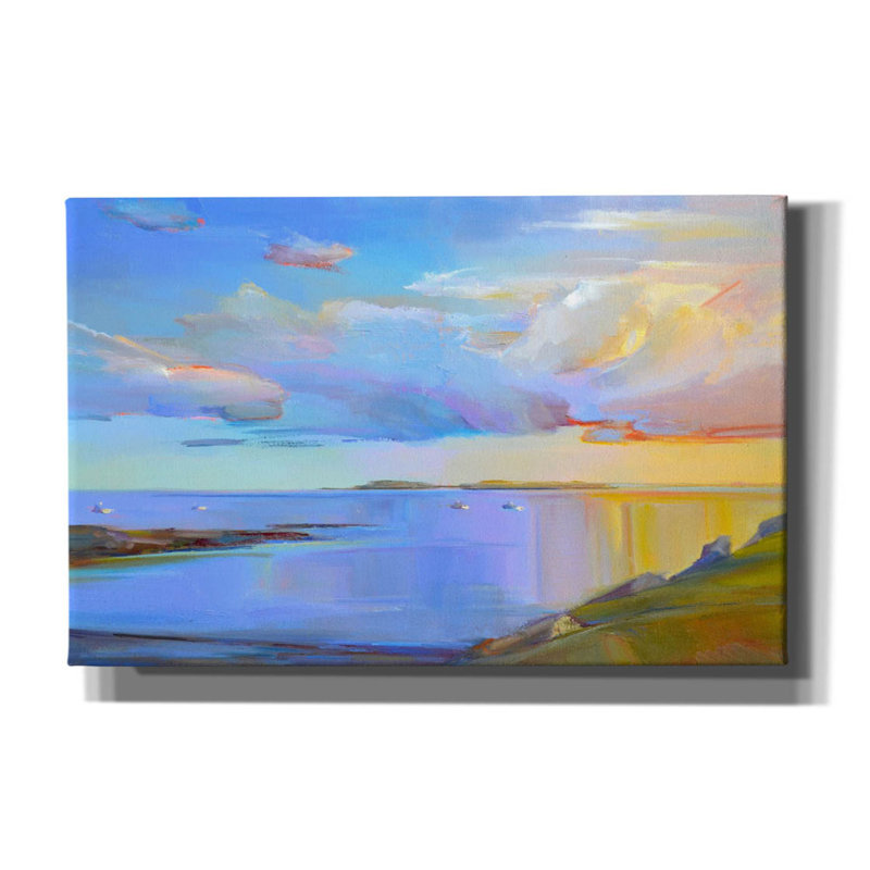 Vicini Summer Cove par Holly Ready, reproduction sur toile tendue, H 26 po x l 40 po x P 1,5 po
