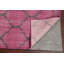 Tapis rose en laine noué à la main de conception unique 5 pi 8 po x 8 pi 9 po